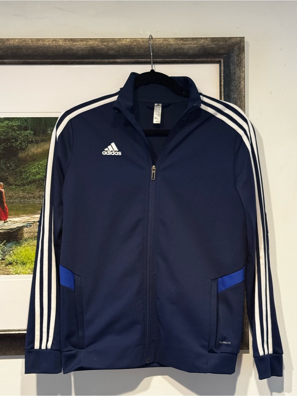 adidas climalite Track Jacket with White Stripes